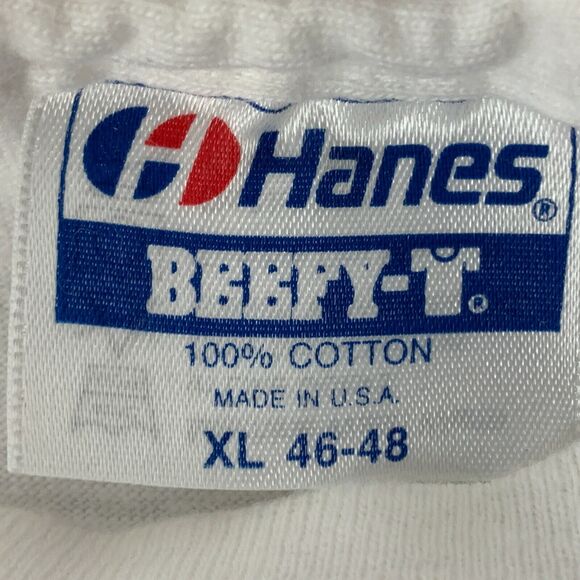 Vintage Yaga Ragz Galveston Island T Shirt Mens Large 80s Texas Jamaican White - Picture 5 of 6